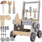 Haus Projekt Forest Theme Play And Walker Carrier, Baby Walker Wood With Rubber Wooden Wheels And Activity Center, Walker Baby, Educational Valuable