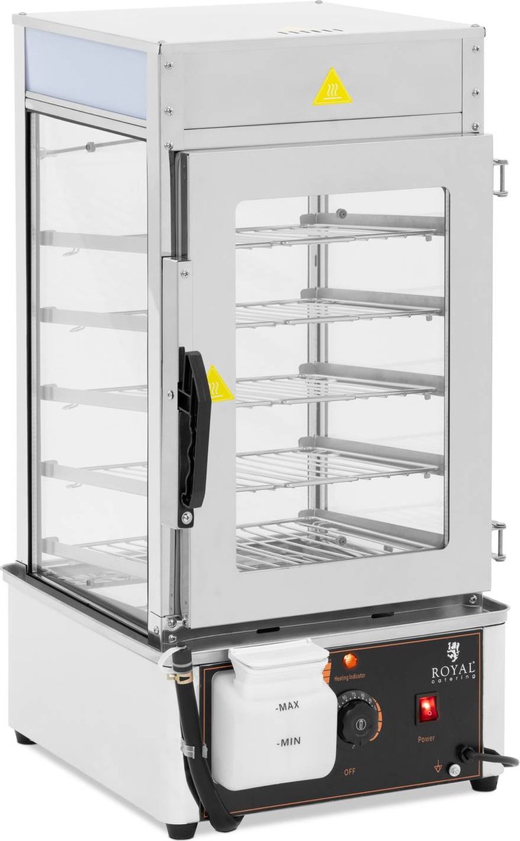 Dumpling stomer - 5 roosters van 30 x 29,5 cm - 30 - 110 °C - Royal Catering