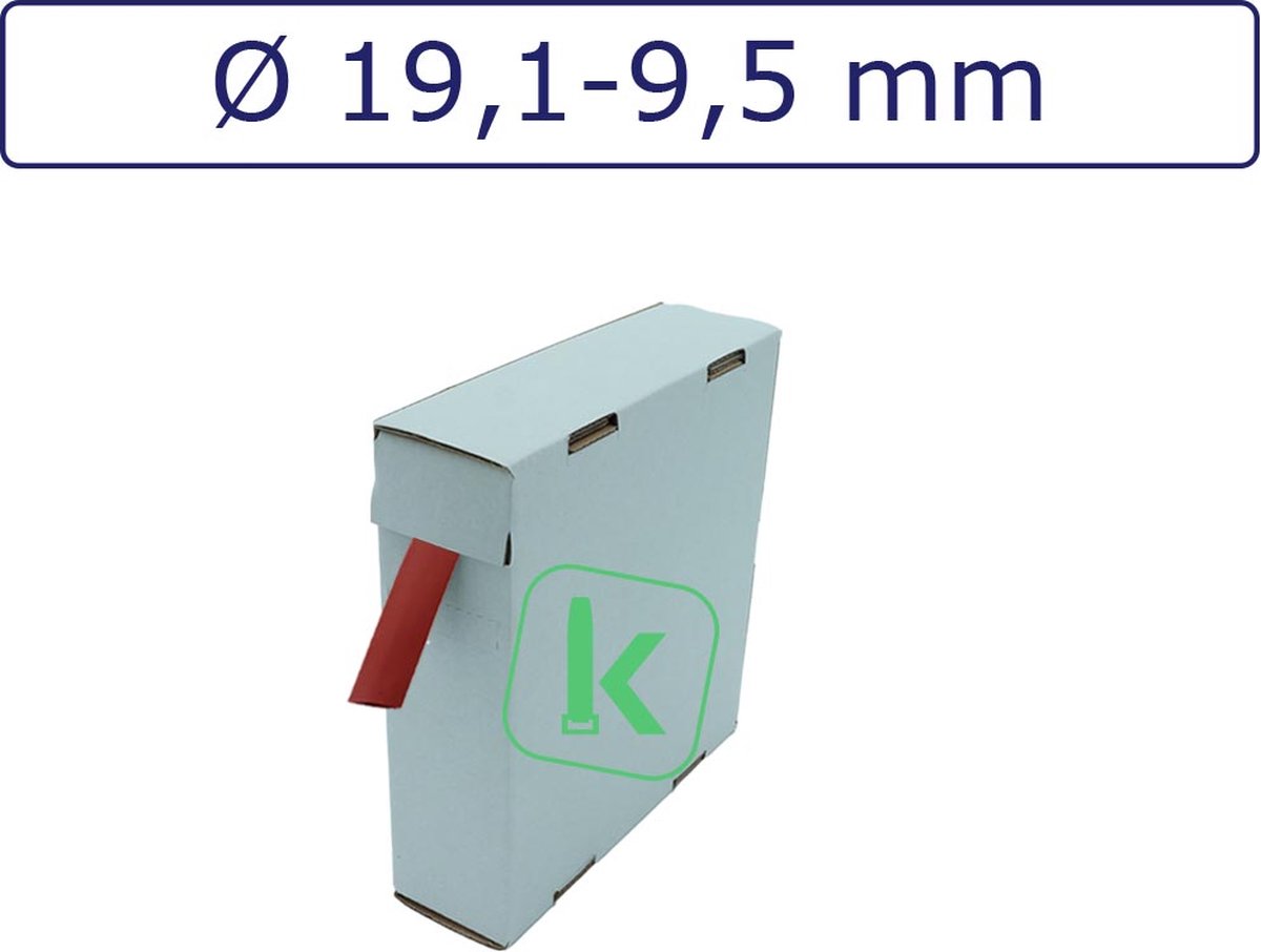 Krimpkous Rood 3 Mm – 1 Meter, Krimpverhouding 2:1, UV-bestendig En Zelfdovend, Max. 1000V, Voor Elektronica En Auto