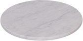 MOOISA - Marmer - dienblad - wit marmer - Ø30cm - rond marmer dienblad - vierkant marmer dienblad - decoratie schaal - tapasplank - serveerplank