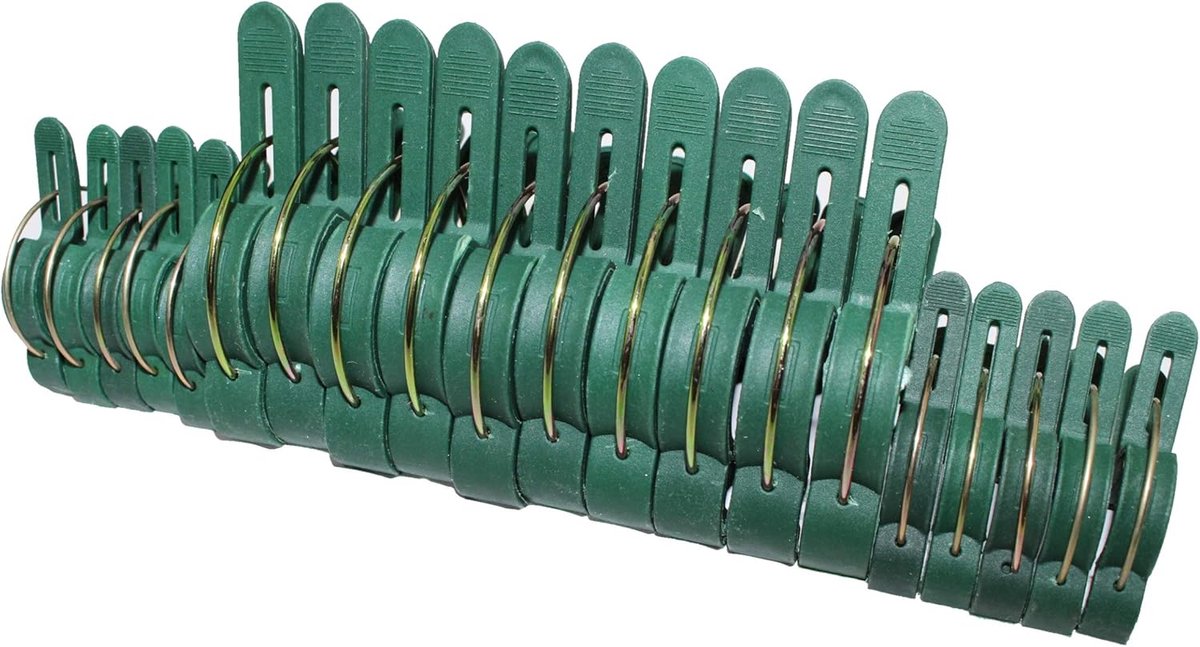 Goedkoopste KB S24 - 100 stuks plantenclips, plantenklemmen, plantenbinders, klimhulp voor tomaten, komkommers, rozen of soortgelijke klimplanten in 2 maten (50 grote 50 kleine