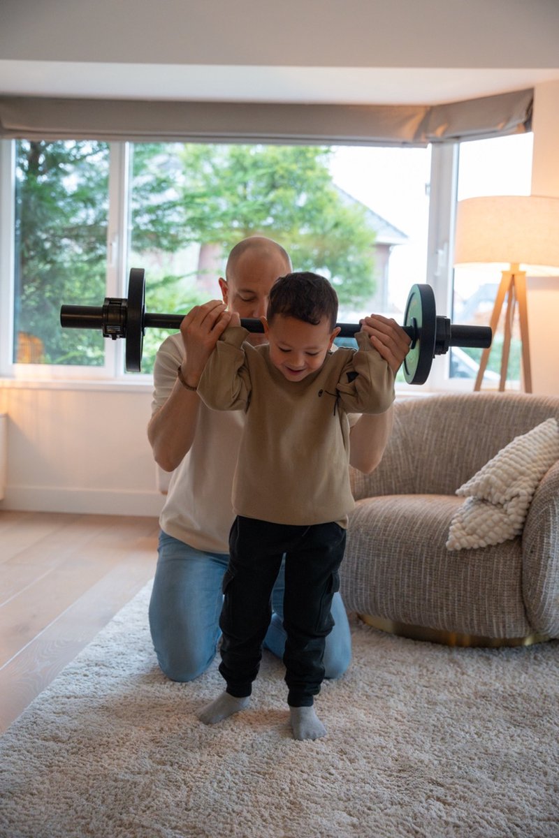 BabyGains - Barbell Kit - Speelgoed Barbell voor Kinderen - Lichtgewicht en... | bol