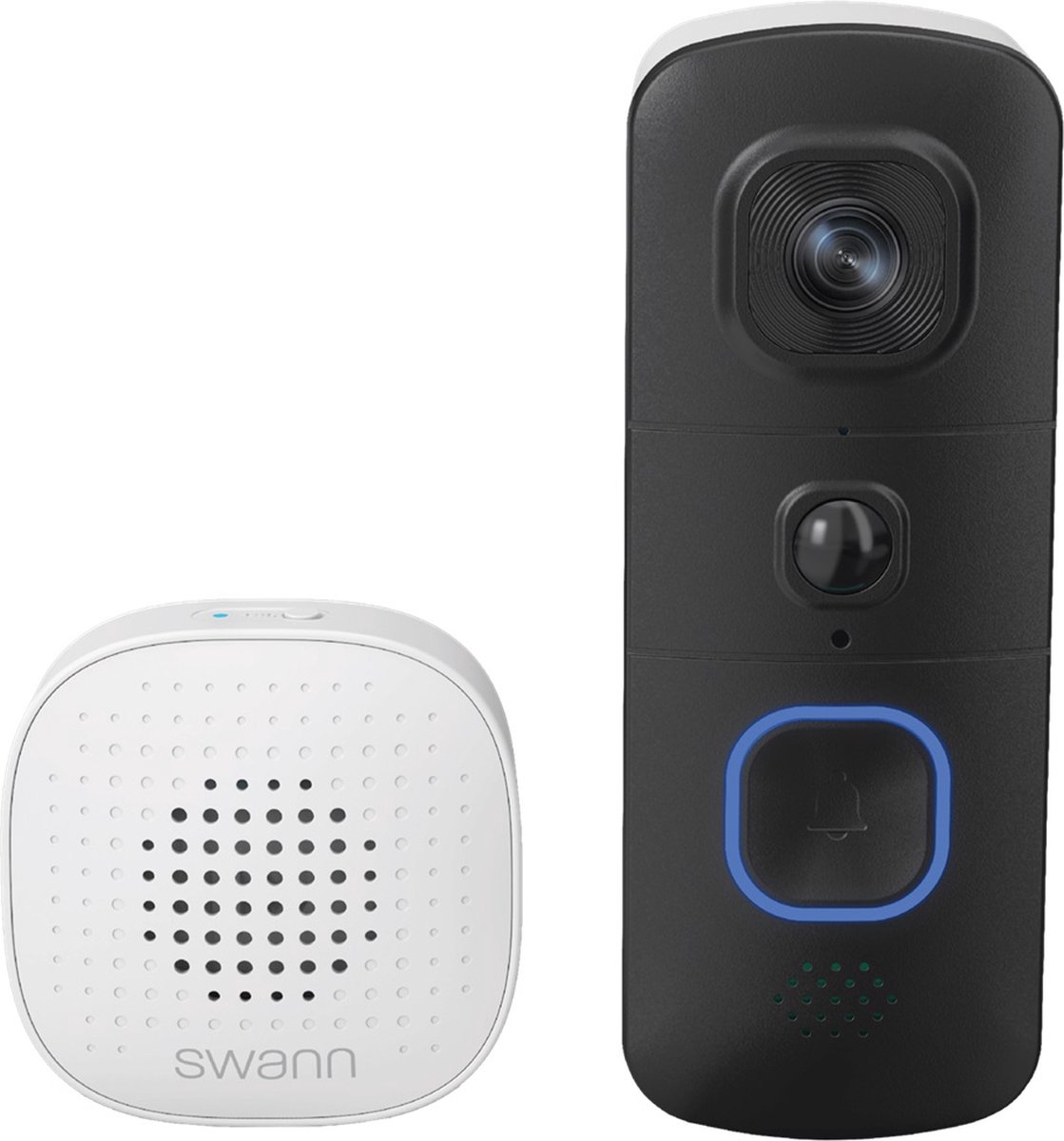 Afbeelding 2 van Swann EVO Video Deurbel - Slimme Video Deurbel - Inclusief Chime - SwannShield™ AI Voice Assistant - 2K ultra HD video - Accu - Nachtvisie - Geen Abonnement