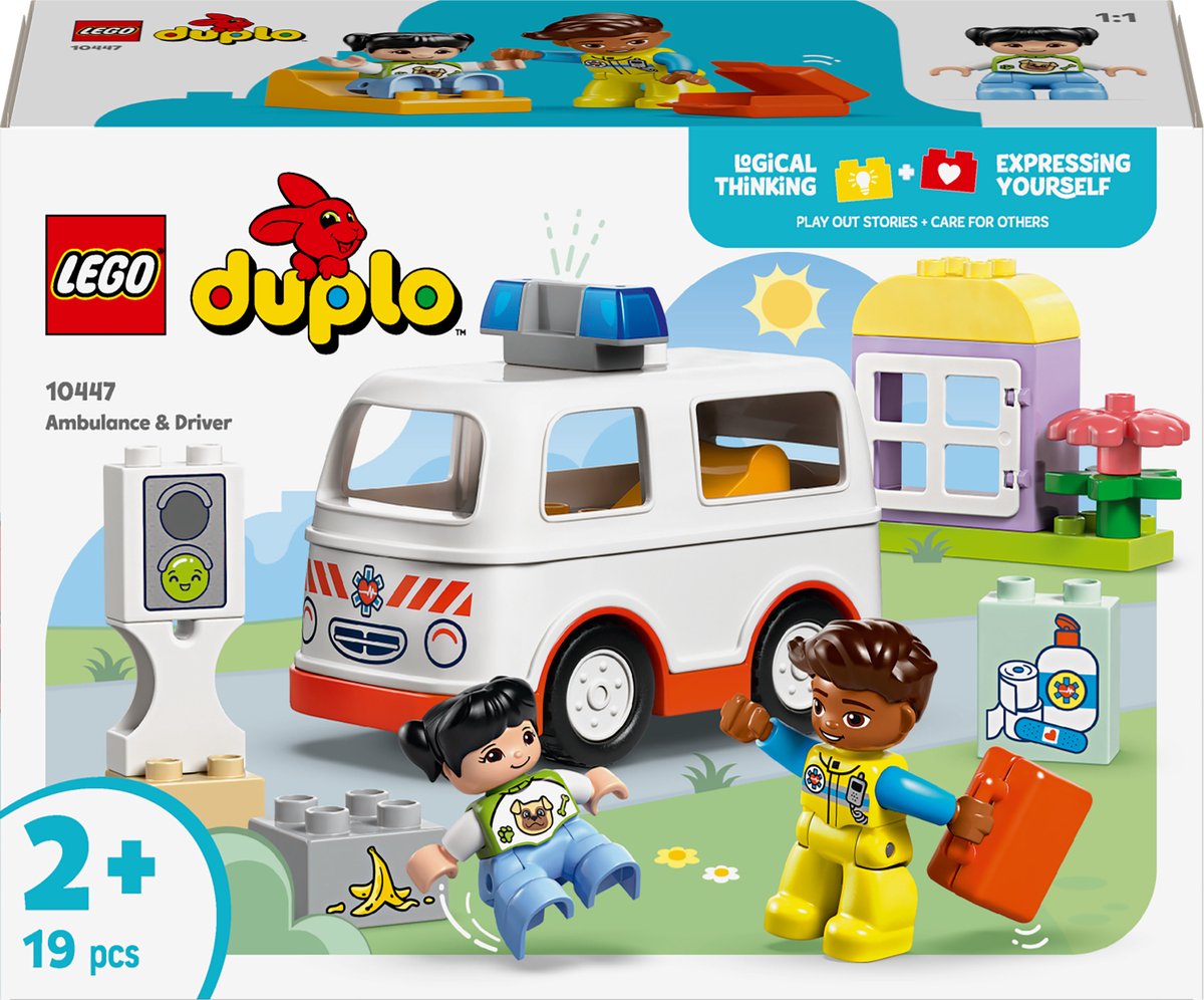 LEGO DUPLO Ambulance met chauffeur voor fantasiespel  10447