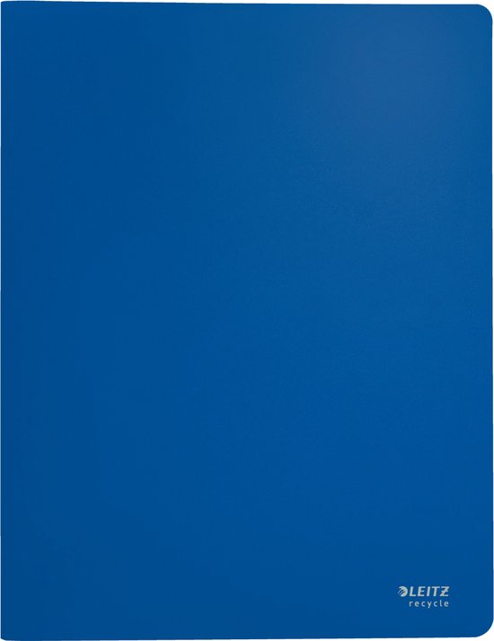 Blauw Leitz recycle showalbum, gesloten.
