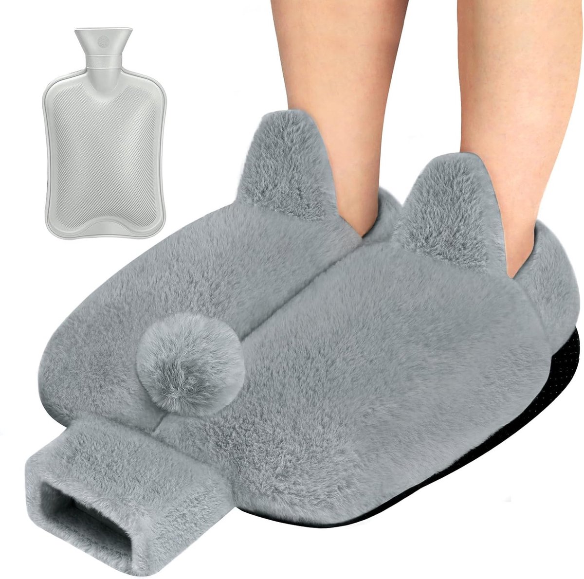 Goedkoopste Super Zachte en Warme Voetverwarmer Zonder Stroom, 2-in-1, 40 x 36 cm, 2L Capaciteit
