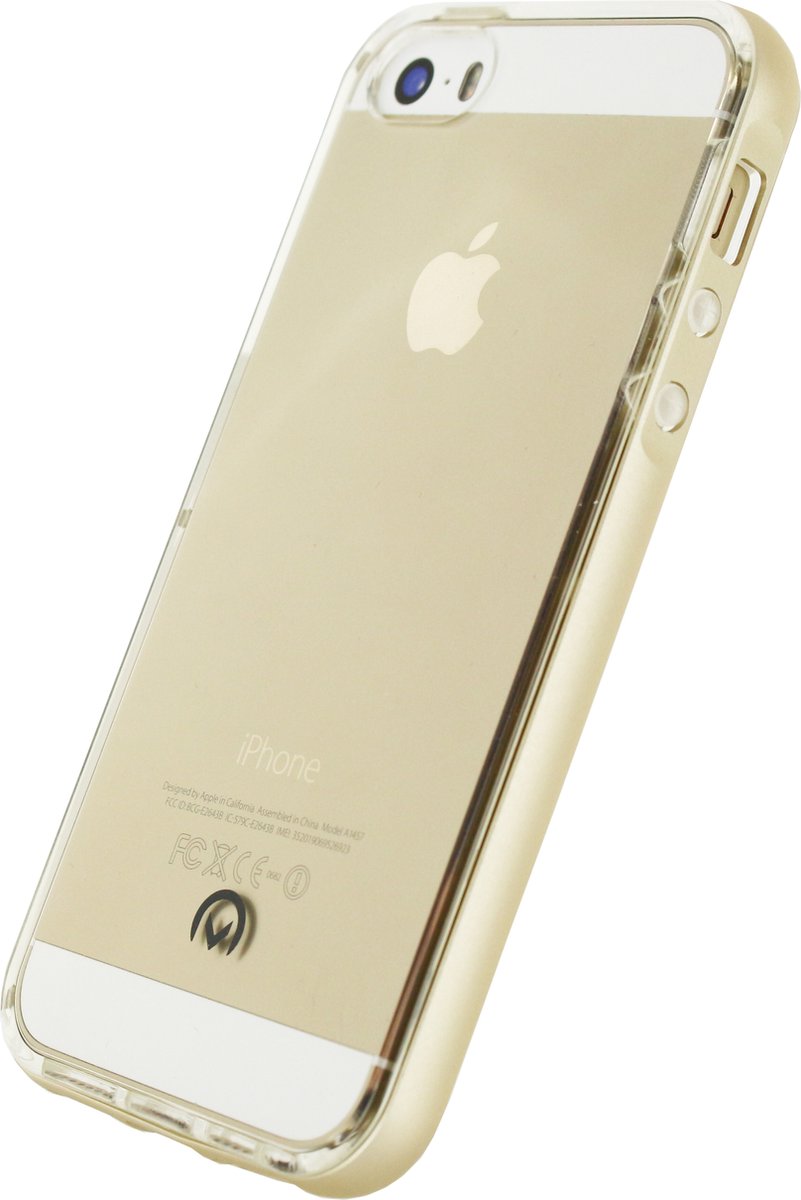 Mobilize Doorzichtig Hoesje geschikt voor Apple iPhone 5 Telefoonhoesje Flexibel TPU | Mobilize Gelly Plus Backcover | Doorzichtig Telefoonhoesje iPhone 5 | iPhone 5 Case | Back Cover - Champagne | Transparant