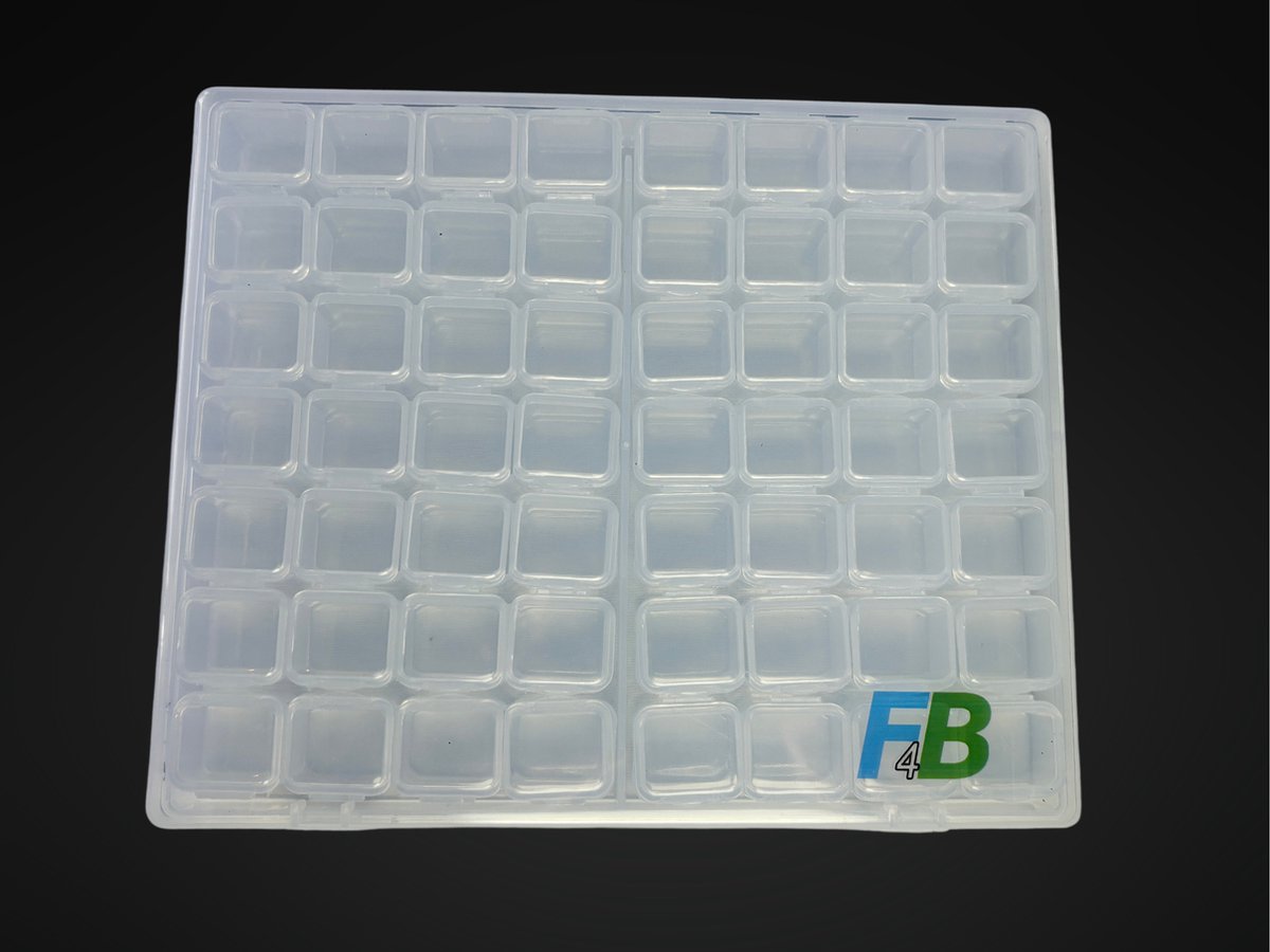 F4B Opbergdoos Diamond Painting – 56 Bakjes – Incl. Stickervel – Compact Formaat — afbeelding 6