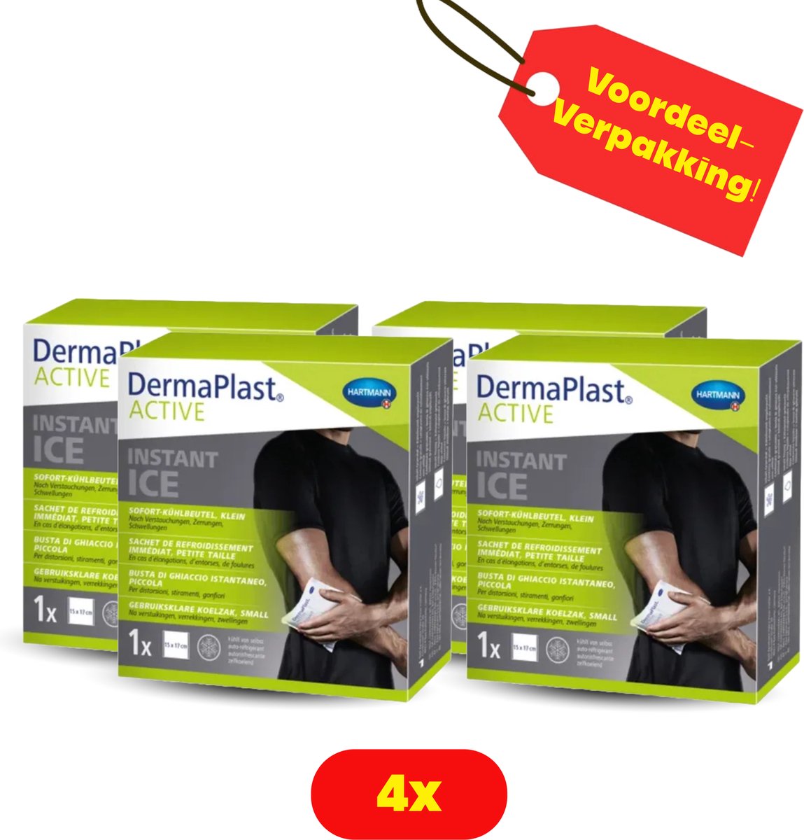 4x Dermaplast Instant IcePack 15 x 17 cm small - Voordeelverpakking!