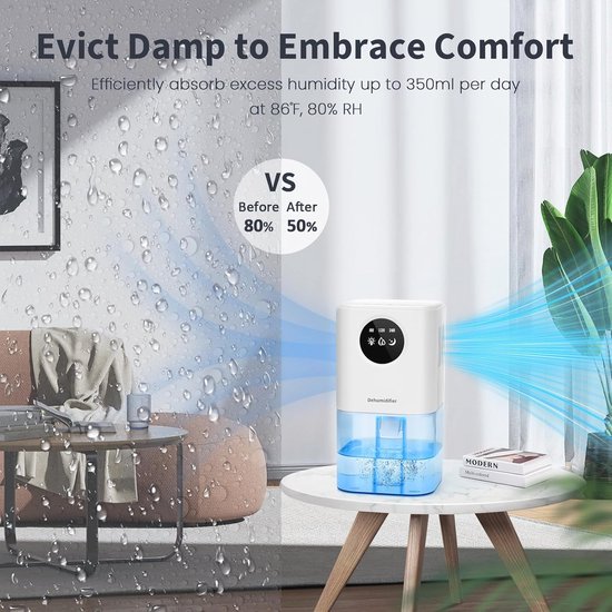 Erikssøn Luchtontvochtiger Dry Pro Plus - 16 liter/dag, was-droog
