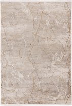 diamant | Tapis à poils ras | Beige | Haute qualité | 80x150 cm