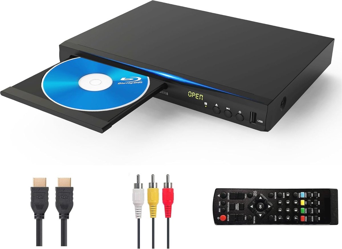 Blu-ray speler en multimedia afspeelapparaat met Full HD en Dolby audio