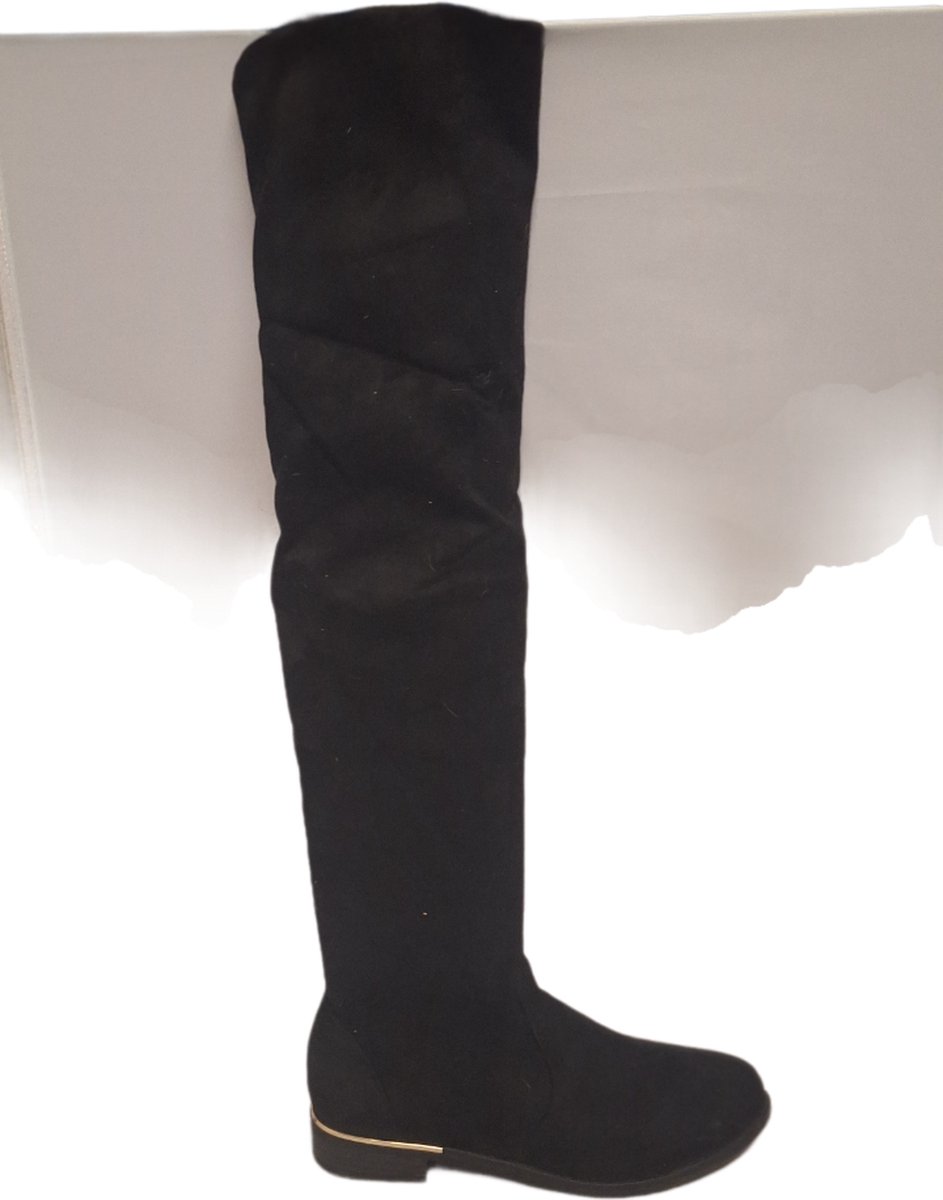 SUPER ME- SUEDELOOK LAARS- BLACK-OMSLAG-36