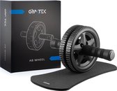 Gymtek® Ab Roller met Kniematje - Buikspierwiel - Ab Trainer - Trainingswiel - Buikspiertrainer - Fitness - Pilates - Home Gym - Workout