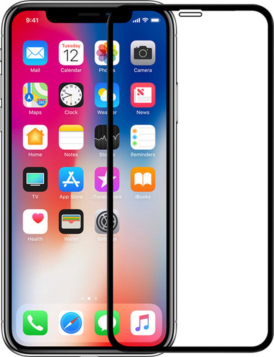 Perfeqt geschikt voor iPhone 12 mini Glas Screenprotector Glasbescherming Full Curved - 2 stuks