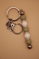 Sleutelhanger - Tashanger - Groen - Wit