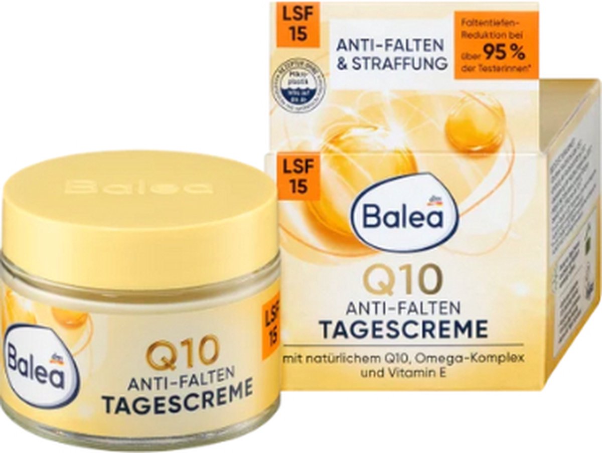 Balea Antirimpel gezichtscrème dagcrème Q10 SPF 15 - 50 ml - Vegan