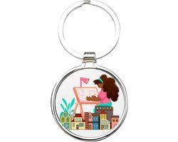 Akyol - Architect Sleutelhanger - architect - De beste architect - Architecten - bouwmeester - Aannemer - ontwerper - designer - inrichter - bouwkunstenaar - binnenhuisarchitect - werknemer - werkgever - de bouw - 4 x 7,5 CM