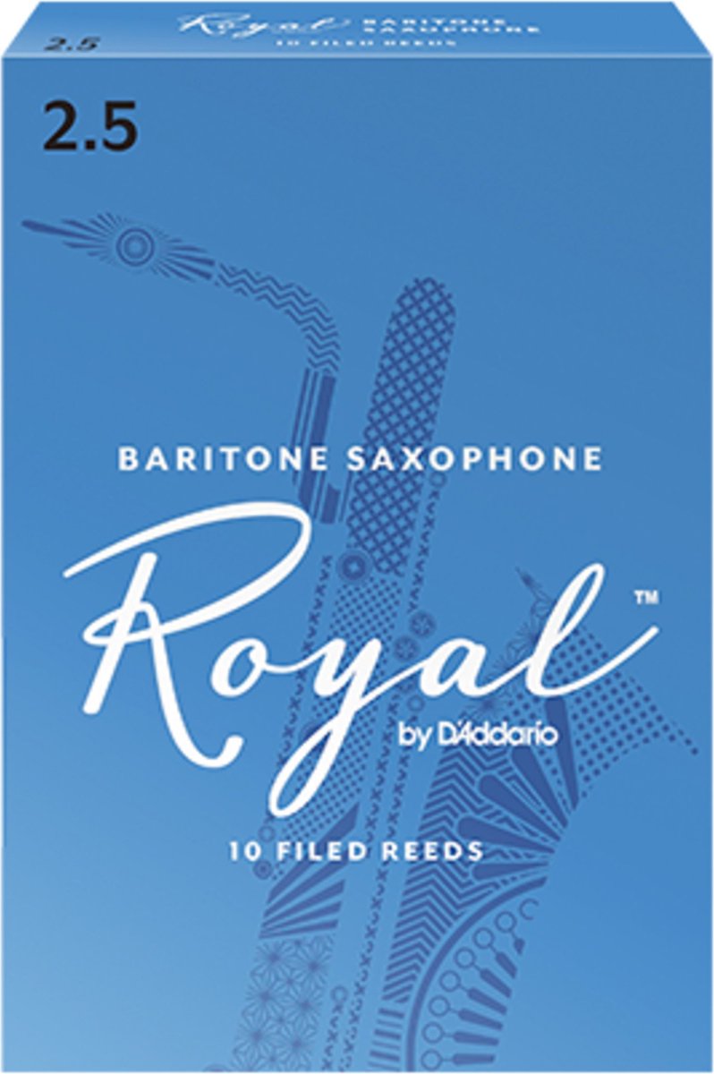 D'Addario Woodwinds Baritonsaxofoon 2,5 doos met 10 rieten - Riet voor bariton saxofoon