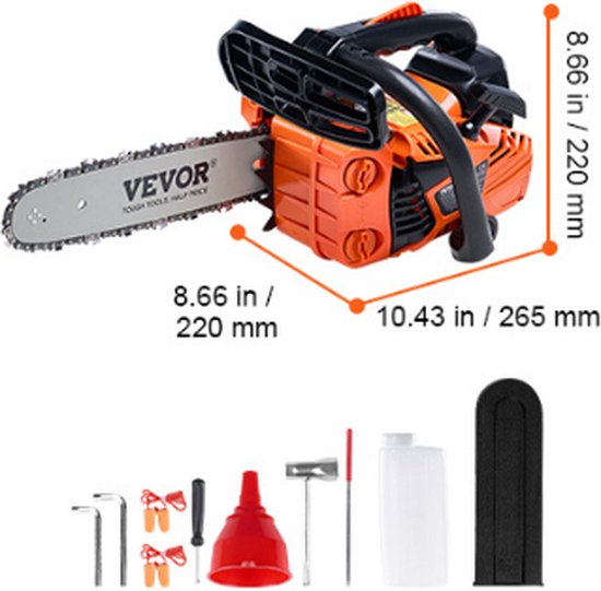 Kettingzaag - Ketingzaag benzine - heggenschaar - Zaagblad 12inch - 25.4cc van TimberPro — afbeelding 2