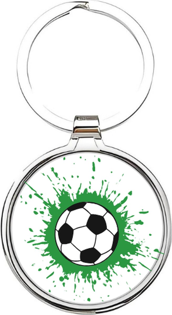 Akyol - Voetbal Sleutelhanger - voetbal - Sporters - Cadeau - Sport sleutelhanger - sport - Gepersonaliseerd - voetballers - sleutelhanger voor voetballers - sleutelhanger voor jongens - bal - ballen - sleutelhanger van een voetbal - 4 x 7,5 CM