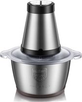 Bol.com Professionele Elektrische Vlees/gehaktmolen - Compact - 2 Snelheden - RVS - 2L Capaciteit - Grijs aanbieding