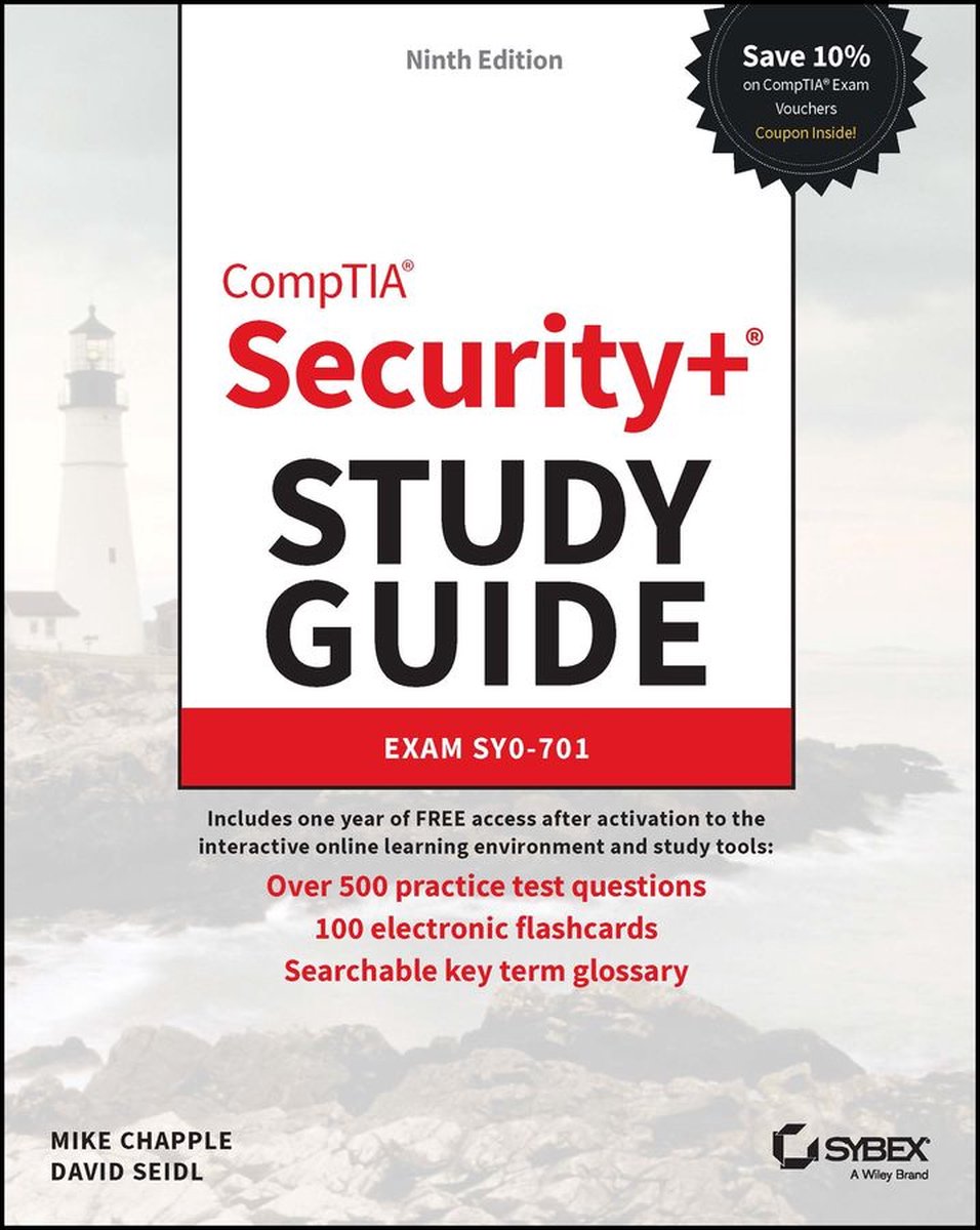 Omslag van Sybex Study Guide - CompTIA Security+ Study Guide with over 500 Practice Test Questions