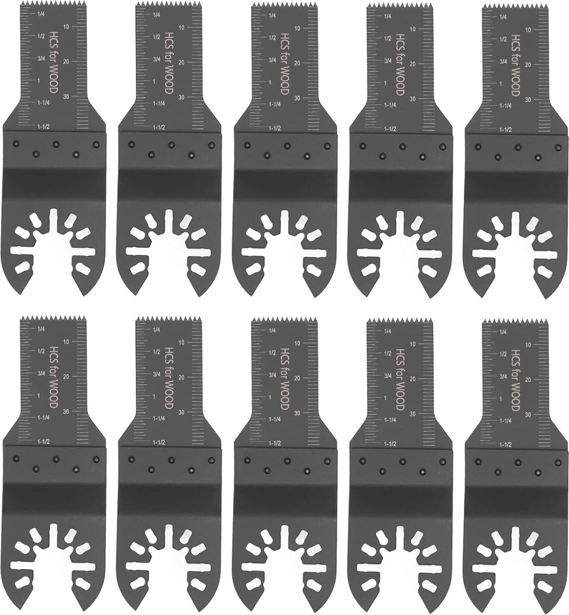 Oscillerend Zaagblad 10 Stuks - 20 Mm Snelsluiting voor Multitool - Accessoires voor Hout en Kunststof