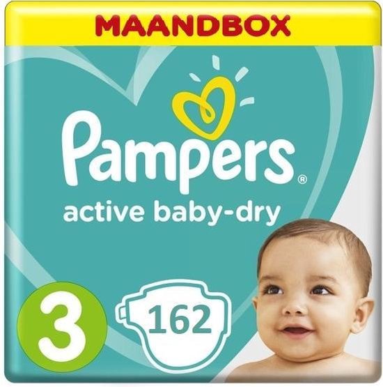 Pampers Active Baby Luiers - Maat 3 - 162 stuks |