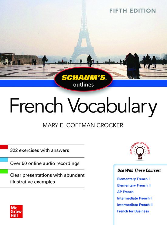 Schaum's Outline of French Vocabulary, Fifth Edition - cover