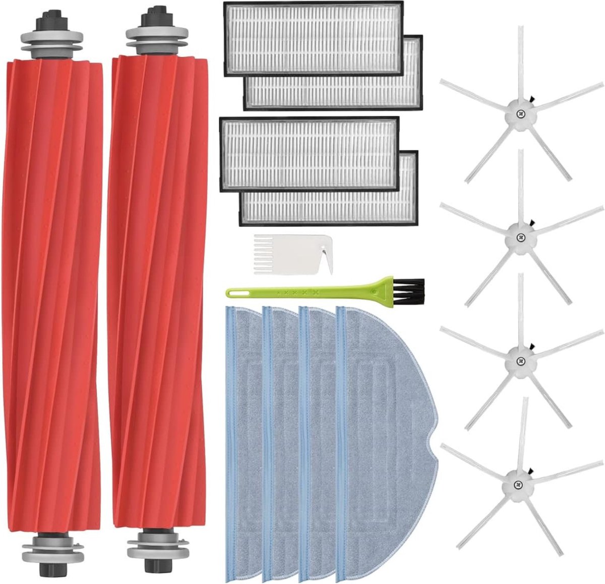 Accessoirespakket voor Roborock S7 S7 Plus S7 Pro Ultra S7 MaxV T7s - Filters/mop/zijborstels/rollen