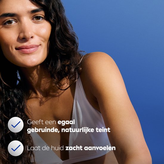 NIVEA Sun Touch Body Lotion - Egaal Gebruinde teint - Hydraterende Lotion - Ginkgo biloba en druivenpitolie - Bruinen zonder Zon - 400 ml