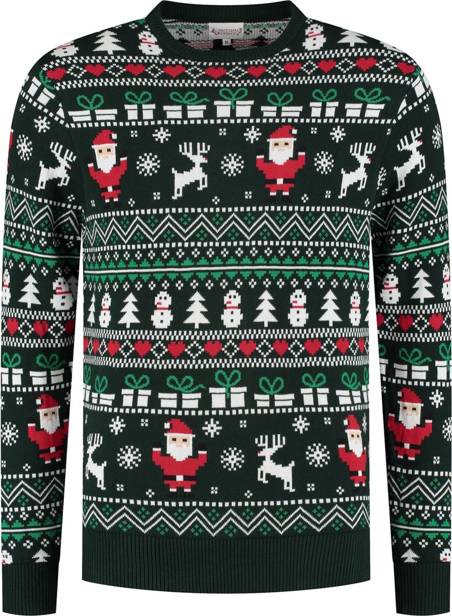 Foute Kersttrui Dames & Heren - Christmas Sweater - 100% Biologisch Katoen "De Perfecte Kersttrui " Maat L