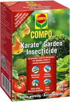 COMPO Karate Garden - insectenbestrijder - concentraat - tegen bijtende en zuigende insecten - voor groenten, fruit en sierplanten - snelle werking - doosje 100 ml (min. 75 m²)