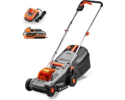 FUXTEC accu grasmaaier 20V FX-E1RM20ECO-SET maaibreedte 30 cm, 30L grasopvangbak, maaihoogte 30-70 mm
