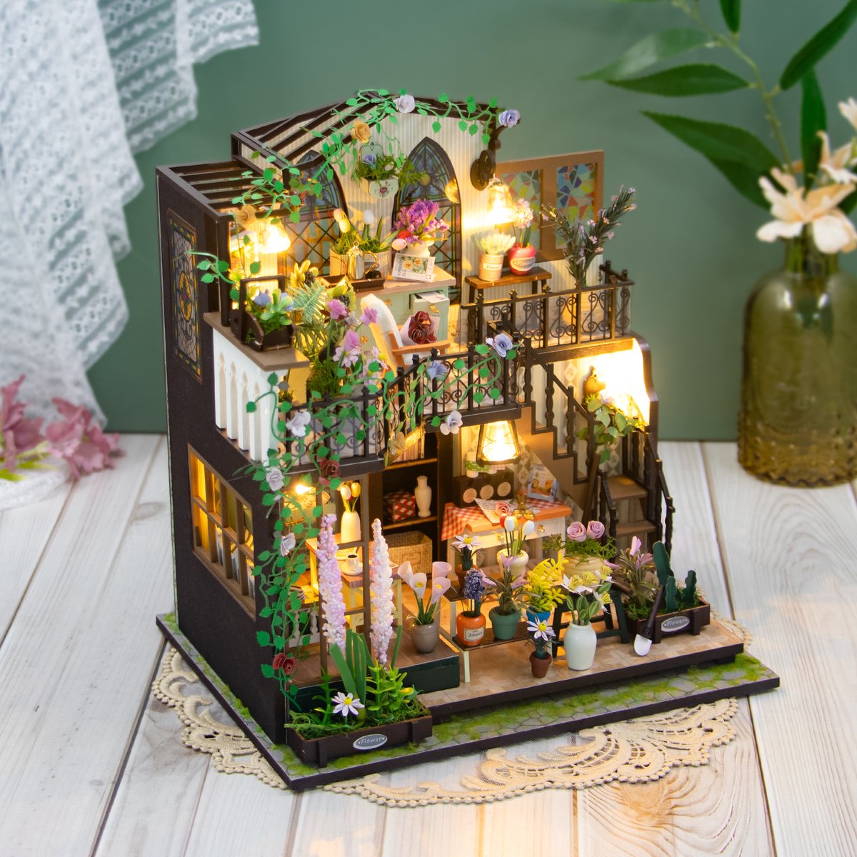 Générique Miniatuur Boom Poeder - Kleurrijke Flock Générique Miniatuur Boom Poeder - Kleurrijke Flock