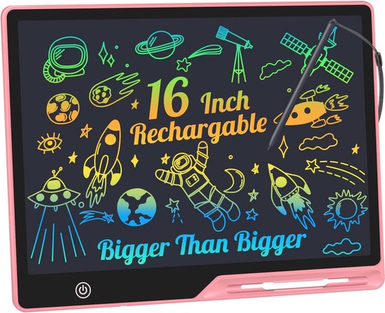 LCD Schrijfbord 16 inch - Oplaadbaar Educatief Speelgoed voor Kinderen