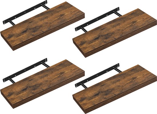 Wandplank set van 3 - Organisch Ovaal Wit - 40/35/30 cm - Per Set