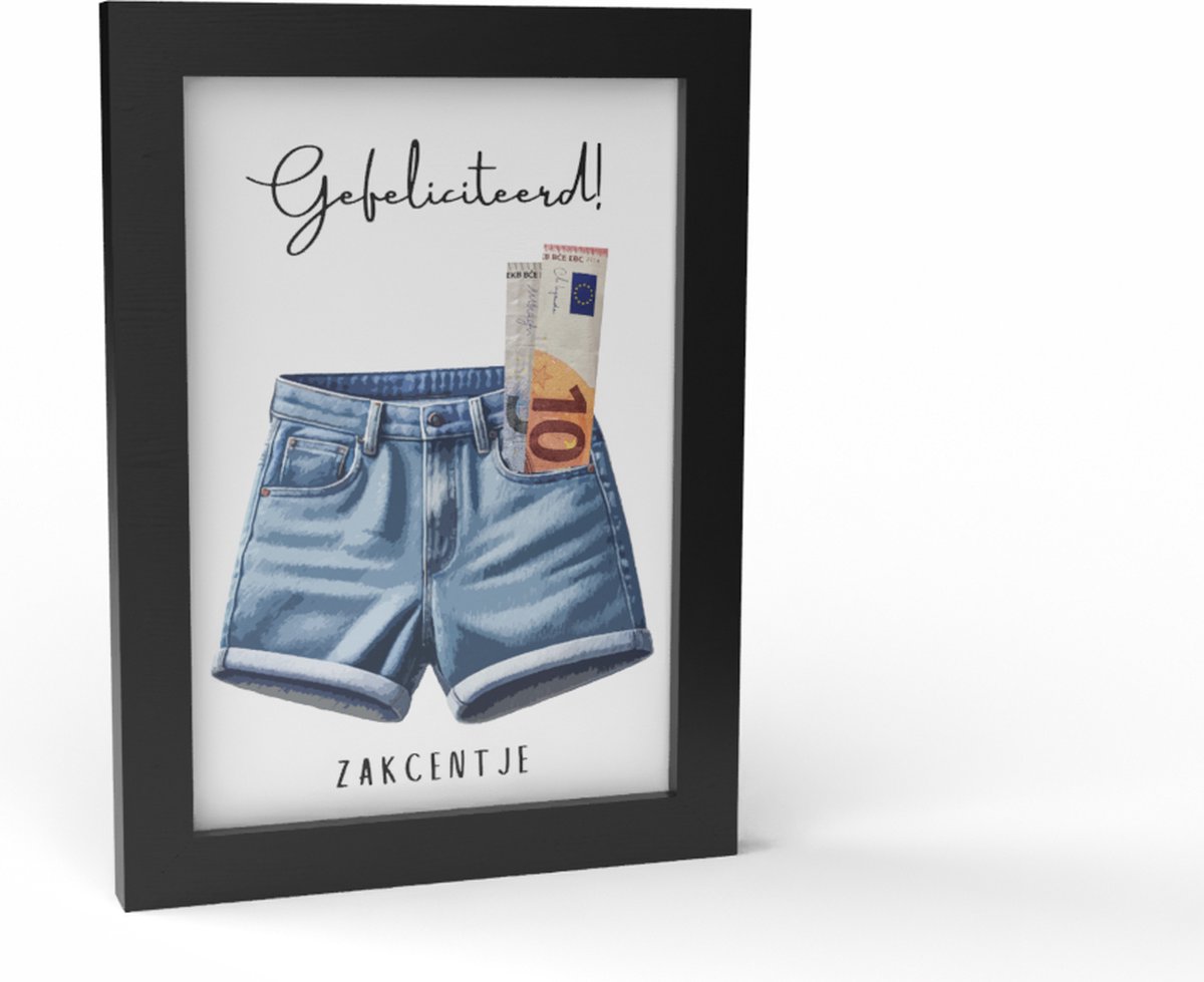 Kadogeld.nl - Fotolijst A5 Geldcadeau - Zakcentje - Orgineel - Geld - Cadeau - Geven