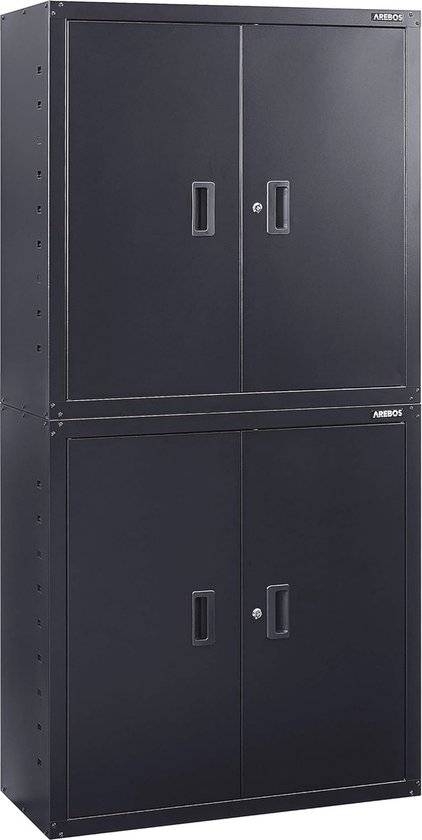 SIGMA Dossierkast, metaal, 92 x 42 x 195 cm, 4 verstelbare legborden