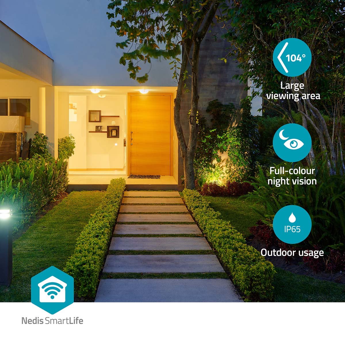 Nedis SmartLife Buitencamera 3MP met Spotlight en Pan & Tilt - afbeelding 3