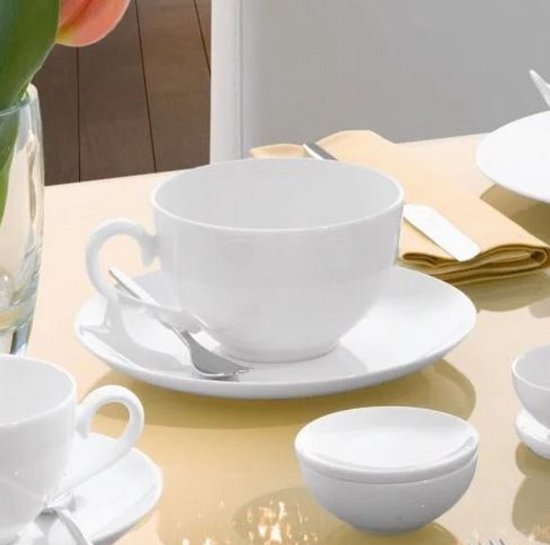 Villeroy & Boch - Stella Hotel - Astuce CADEAU - Oreillette - Tasse à café - Tasse à thé - 35,0 cl - Fine Bone China - Wit - Set de 12