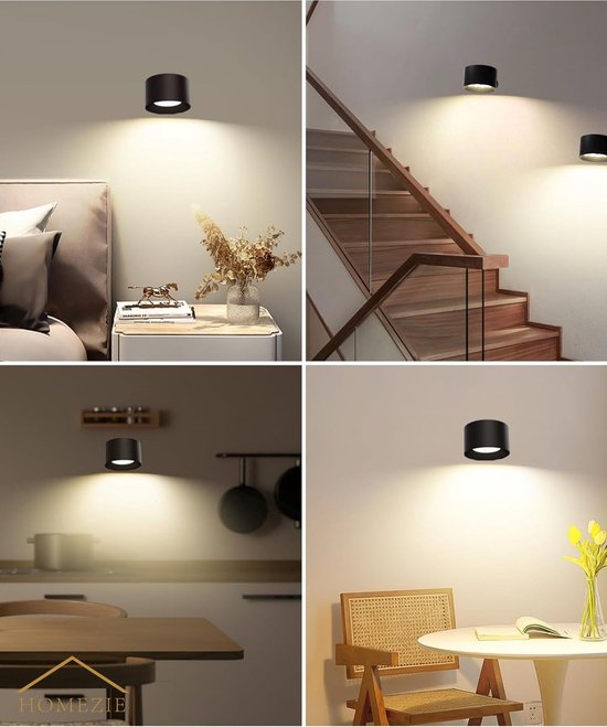 ZLGUBAY 2 Pack Wandlamp Werkt op batterijen, USB Oplaadbaar met ZLGUBAY 2 Pack Wandlamp Werkt op batterijen, USB Oplaadbaar met