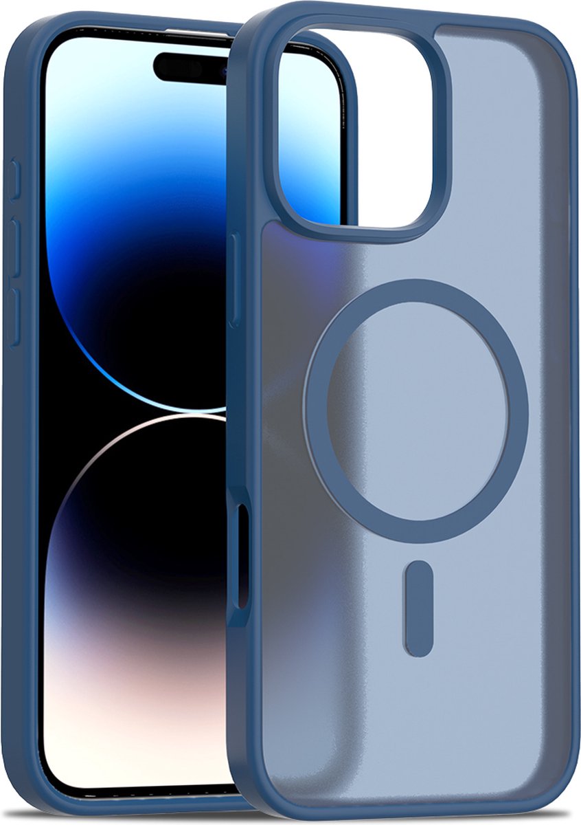 iPhone 16 Pro hoesje - Magsafe compatibel - Blauw