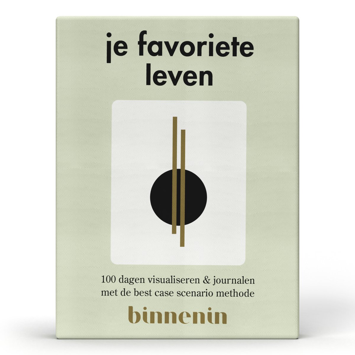 Binnenin Card Decks | Je Favoriete Leven | 100 Dagen Visualiseren & Journalen | 110 Kaarten in Luxe Doos