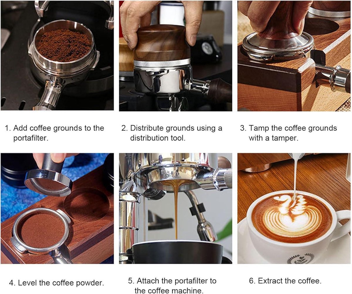 KOCAN 58mm 2 Oren Rvs Bodemloze Naakte Portafilter Houten Koffie Handvat Cup Filter Mand voor GAGGIA KLASSIC EVOLUTIE ESPRESSO BABY KLASSIC NIEUWE BABY