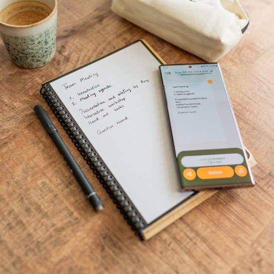 Bambook Classic Cahier Effaçable - Hardcover - A5 - Vierge & Ligné - Avec 1 feutre gratuit