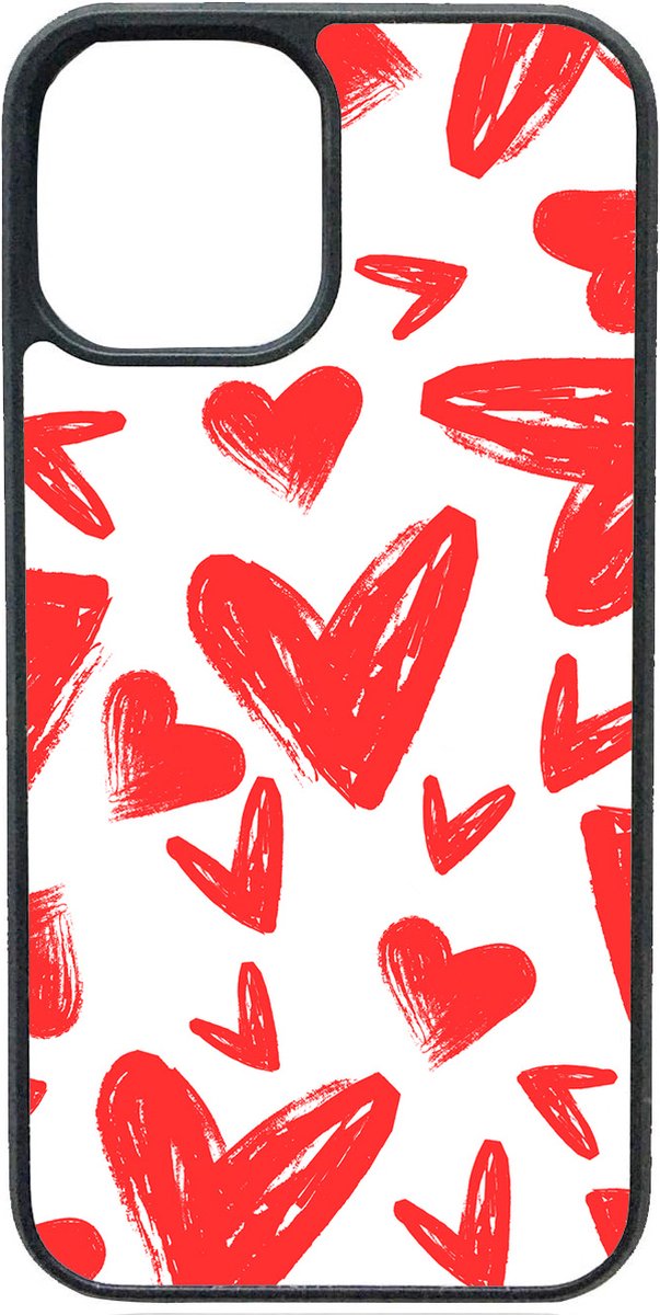 JOGDESIGN - TELEFOONHOESJE - RED HEART - IPHONE 14