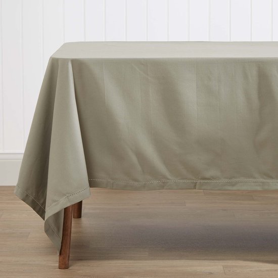 Homescapes Tovaglia gialla 137x137 cm in 100% cotone, tovaglia quadrata