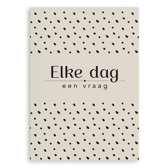 Fyllbooks - Elke dag een vraag dagboek - Herinneringsboek - Vijfjarig Invulboek - Beige
